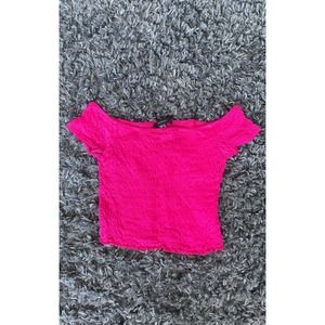 Scrunchy Off Shoulder Crop Top